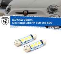 Luce Targa LED c5w 36mm Abarth 500 595 695 2008 - 2022 (Coppia)