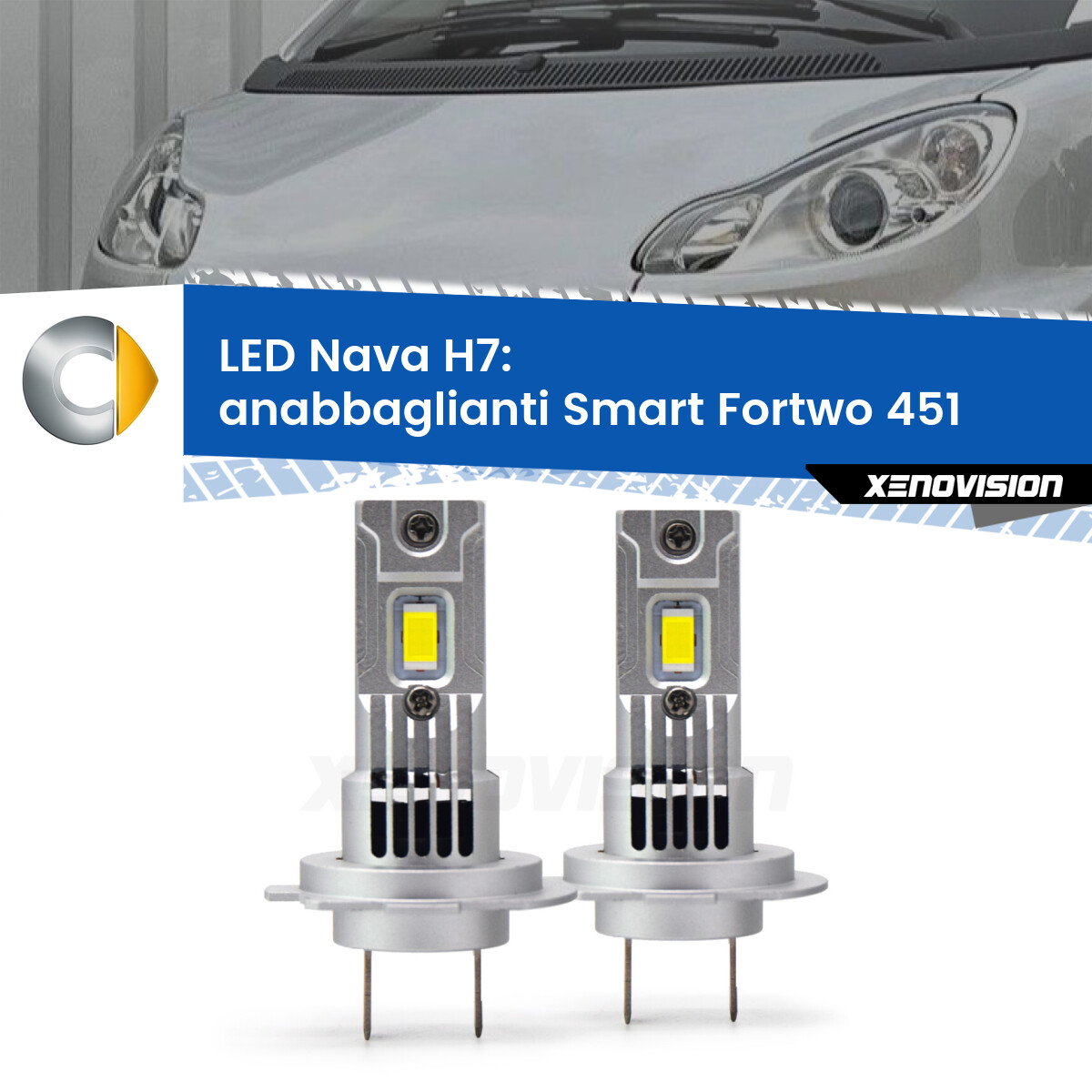 LETRONIX Indicatori Di Direzione A LED Per Smart 451 Fortwo (2007-2015) - Con Omologazione E, Plug & Play