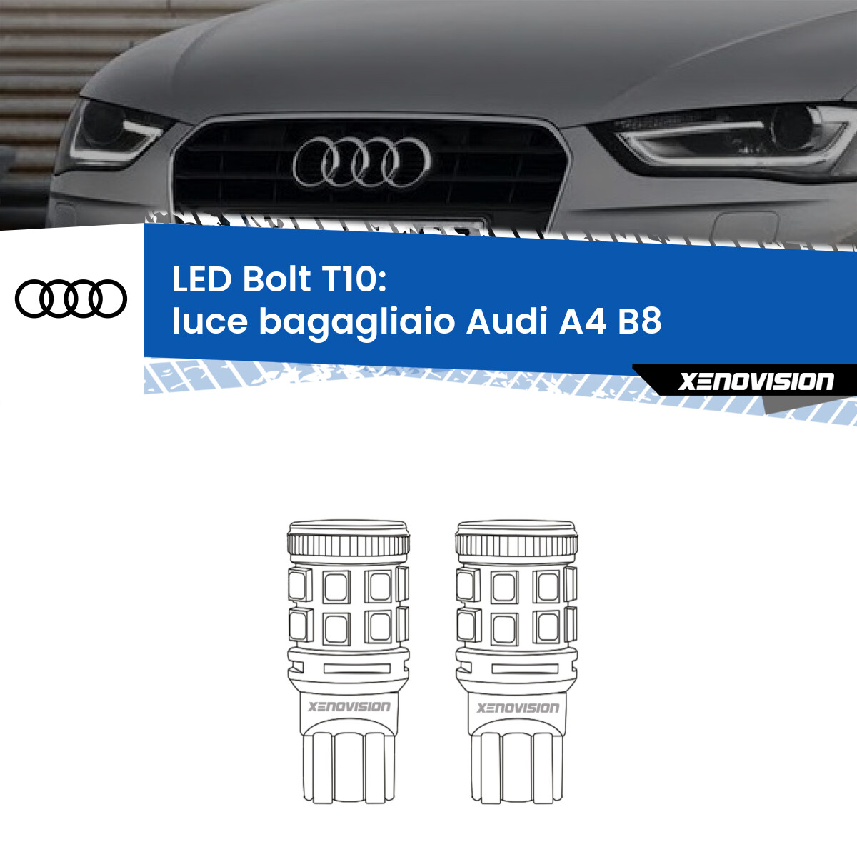 Recambo Lampada LED Per Bagagliaio Per Audi R8 (42/4S) E Audi TT (8N/8J/FV), Luce Rosa, Plug & Play, Omologazione E - 3