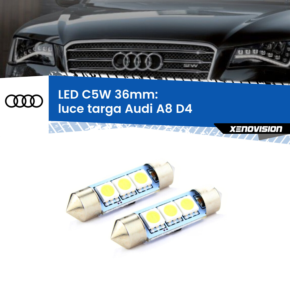 ILLUMINAZIONE TARGA PER VW PASSAT 3C5 Per AUDI A1 A4 A6 A7 Q5 Skoda Fabia EUR 17,41 - IT - Foto 13