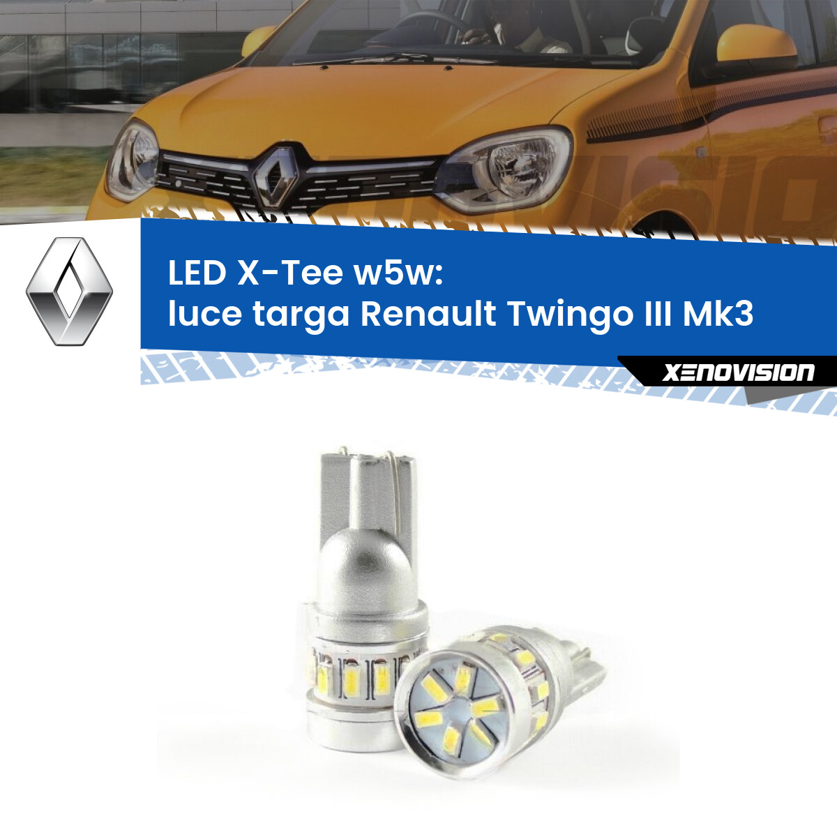 Luce targa a LED per auto per Renault Megane 2 Clio Laguna 2