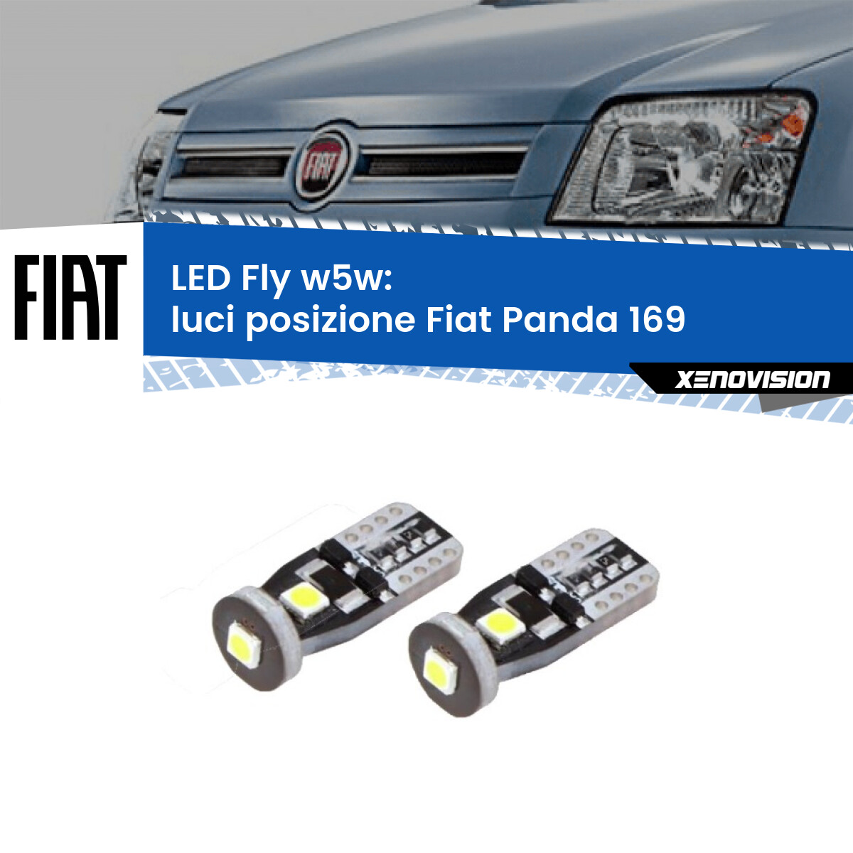 Furgone Fiat Compatibili Indicatori Direzione LED Per Panda, Qubo, Furgone | Luci Laterali Dynamic Fumé | Compatibili 2003-2023 Luci Fumé Stile