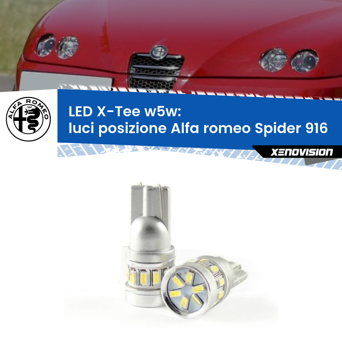 2 Luci Posizione Led H6w Alfa Romeo 156 1° Serie Bianco 6000k Canbus - Foto 9