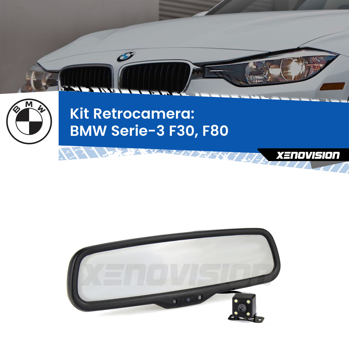 Telecamera Retromarcia A Colori LeHang Per BMW Serie 3/5/X5/X1/E90/E60/E70 2011-2018 – CCD IP67 Con Linee Guida E Visione Notturna