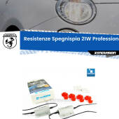 0 Abarth 500 595 695: Spegnispia 21W Plug&Play senza tagliare cavi per Luci diurne (Coppia) Kit Resistenze Spegnispia Alte Performance 21W (Coppia)