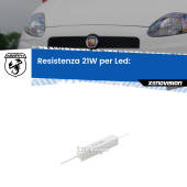 0 Abarth Grande punto: Resistenza Spegnispia 21W Economica per Retronebbia (1 Pz) Resistenza Spegnispia in Ceramica 15W 10 ohm per LED (1 Pz)