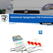 0 Abarth Grande punto: Spegnispia 21W Plug&Play senza tagliare cavi per Retronebbia (Coppia) Kit Resistenze Spegnispia Alte Performance 21W (Coppia)