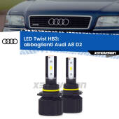 0 Abbaglianti LED Audi A8 D2 1994 -1998: HB3 11,000Lm HB3: Kit LED Twist 11.000Lm