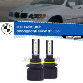 0 Abbaglianti LED BMW X5 E53 1999 -2003: HB3 11,000Lm HB3: Kit LED Twist 11.000Lm