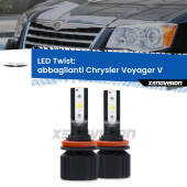 0 Abbaglianti LED Chrysler Voyager V 2007 -2016: Twist 11,000Lm H11: Kit LED Twist 11.000Lm