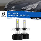 0 Abbaglianti LED Citroën C3 II 2009 -2016: H1 11,000Lm H1: Kit LED Twist 11.000Lm