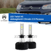 0 Abbaglianti LED Citroën C3 Picasso 2009 -2016: H1 11,000Lm H1: Kit LED Twist 11.000Lm
