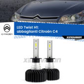 0 Abbaglianti LED Citroën C4  2004 -2011: H1 11,000Lm H1: Kit LED Twist 11.000Lm