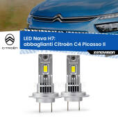 0 Abbaglianti LED Citroën C4 Picasso II 2013 in poi: H7 Nava H7: Kit LED Nava 20.000Lumen
