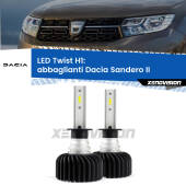 0 Abbaglianti LED Dacia Sandero II a parabola doppia: H1 11,000Lm H1: Kit LED Twist 11.000Lm