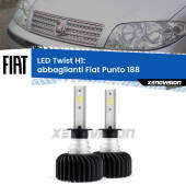 0 Abbaglianti LED Fiat Punto 188 2002 -2010: H1 11,000Lm H1: Kit LED Twist 11.000Lm