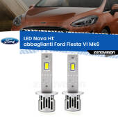 0 Abbaglianti LED Ford Fiesta Mk6 senza luci diurne: H1 Nava H1: Kit LED Nava 20.000Lumen