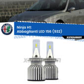 0 Abbaglianti LED H1 15,000Lumen per Alfa romeo 156 (932) 1997 -2005 H1: Kit LED XPRO Ninja 15.000Lm