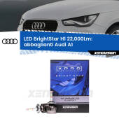0 Abbaglianti LED H1 22,000Lm per Audi A1 2010 -2014 H1: Kit LED BrightStar 22000Lm