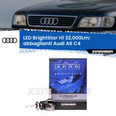 0 Abbaglianti LED H1 22,000Lm per Audi A6 C4 1994 -1997 H1: Kit LED BrightStar 22000Lm