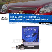 0 Abbaglianti LED H1 22,000Lm per Chevrolet Malibu Mk8 2012 -2015 H1: Kit LED BrightStar 22000Lm