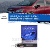 0 Abbaglianti LED H1 22,000Lm per Chevrolet Trax 2012 in poi H1: Kit LED BrightStar 22000Lm