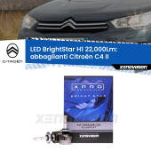 0 Abbaglianti LED H1 22,000Lm per Citroën C4 II prima serie H1: Kit LED BrightStar 22000Lm