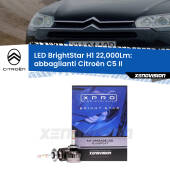 0 Abbaglianti LED H1 22,000Lm per Citroën C5 II 2008 -2014 H1: Kit LED BrightStar 22000Lm