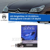 0 Abbaglianti LED H1 22,000Lm per Citroën C5 My04 2004 -2008 H1: Kit LED BrightStar 22000Lm