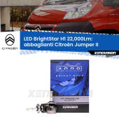 0 Abbaglianti LED H1 22,000Lm per Citroën Jumper II 2002 in poi H1: Kit LED BrightStar 22000Lm