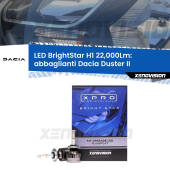 0 Abbaglianti LED H1 22,000Lm per Dacia Duster II prima serie H1: Kit LED BrightStar 22000Lm