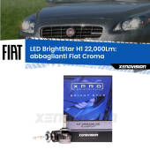 0 Abbaglianti LED H1 22,000Lm per Fiat Croma 2005 -2010 H1: Kit LED BrightStar 22000Lm