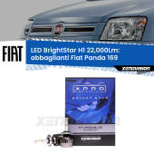 0 Abbaglianti LED H1 22,000Lm per Fiat Panda 169 2003 -2012 H1: Kit LED BrightStar 22000Lm