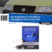 0 Abbaglianti LED H1 22,000Lm per Fiat Scudo 220 a parabola doppia H1: Kit LED BrightStar 22000Lm