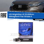 0 Abbaglianti LED H1 22,000Lm per Fiat Strada II 1º restyling H1: Kit LED BrightStar 22000Lm
