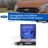 0 Abbaglianti LED H1 22,000Lm per Ford Transit Custom con LED di serie H1: Kit LED BrightStar 22000Lm