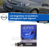 0 Abbaglianti LED H1 22,000Lm per Opel Signum  2006 -2008 H1: Kit LED BrightStar 22000Lm