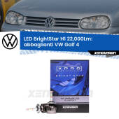 0 Abbaglianti LED H1 22,000Lm per VW Golf 4  1997 -2005 H1: Kit LED BrightStar 22000Lm