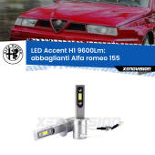 0 Abbaglianti LED H1 9600Lm per Alfa romeo 155  1992 -1997 H1: Kit LED Accent 9600LM