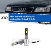 0 Abbaglianti LED H1 9600Lm per Audi A6 C4 1994 -1997 H1: Kit LED Accent 9600LM