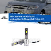 0 Abbaglianti LED H1 9600Lm per Chevrolet Epica KL1 2005 -2011 H1: Kit LED Accent 9600LM