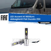 0 Abbaglianti LED H1 9600Lm per Fiat Ducato 250 senza luci diurne H1: Kit LED Accent 9600LM