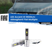 0 Abbaglianti LED H1 9600Lm per Fiat Multipla 2004 -2010 H1: Kit LED Accent 9600LM