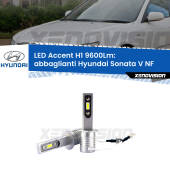 0 Abbaglianti LED H1 9600Lm per Hyundai Sonata V NF 2005 -2010 H1: Kit LED Accent 9600LM