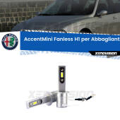 0 Abbaglianti LED H1 9600Lumen per Alfa romeo 156 (932) 1997 -2005 H1: Kit LED AccentMini 9600LM