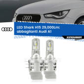 0 Abbaglianti LED H15 24,000Lm per Audi A1 2015 -2018 H15: Kit LED Shark 24.000Lm - Luci Diurne DRL e Abbaglianti Canbus