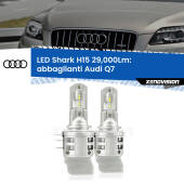 0 Abbaglianti LED H15 24,000Lm per Audi Q7 2010 -2015 H15: Kit LED Shark 24.000Lm - Luci Diurne DRL e Abbaglianti Canbus