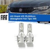 0 Abbaglianti LED H15 24,000Lm per Fiat Tipo 356 fari a parabola H15: Kit LED Shark 24.000Lm - Luci Diurne DRL e Abbaglianti Canbus