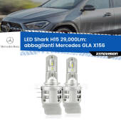 0 Abbaglianti LED H15 24,000Lm per Mercedes GLA X156 2013 in poi H15: Kit LED Shark 24.000Lm - Luci Diurne DRL e Abbaglianti Canbus