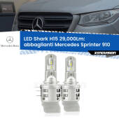 0 Abbaglianti LED H15 24,000Lm per Mercedes Sprinter 910 2018 in poi H15: Kit LED Shark 24.000Lm - Luci Diurne DRL e Abbaglianti Canbus